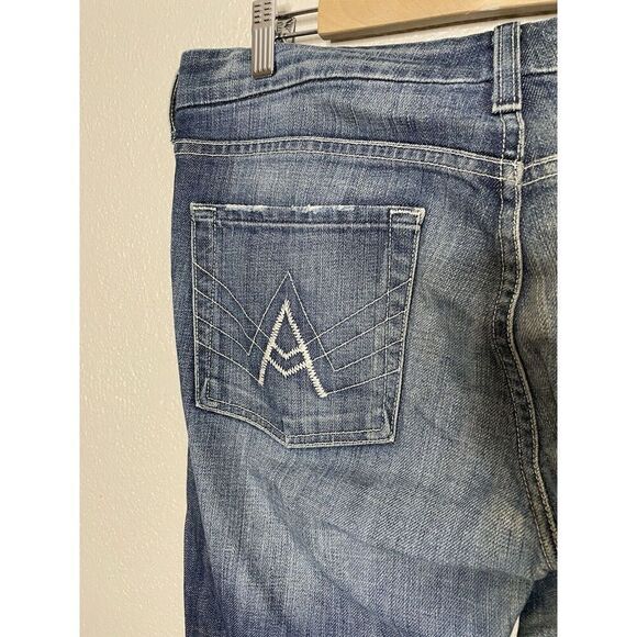 7 for All Mankind A Pocket Flare Leg Jeans, Size 32 (14) X 29 - Picture 5 of 12